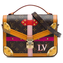 Borsa Satchel Louis Vuitton Monogram Summer Trunks marrone