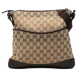 Borsa a tracolla Gucci GG Canvas marrone