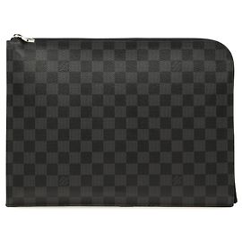Clutch Pochette Jour GM in Damier Graphite nero Louis Vuitton
