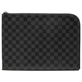 Clutch Pochette Jour GM in Damier Graphite nero Louis Vuitton