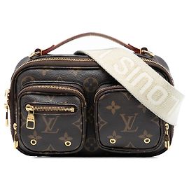 Borsa Louis Vuitton Monogram Utility marrone