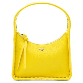 Sac à main Fendi Mini Cuoio Romano Selleria Fendessence Jaune