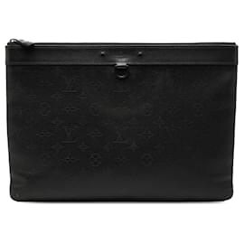 Pochette Louis Vuitton Monogram Shadow Discovery nera
