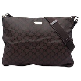 Borsa a tracolla Gucci GG Nylon marrone