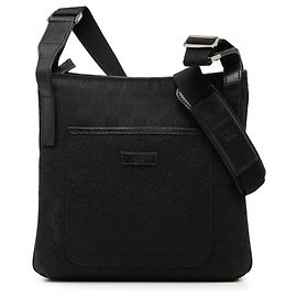 Borsa a tracolla Gucci GG Canvas nera