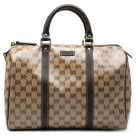 Borsa Boston Gucci Medium GG Crystal Joy beige