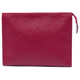 Beauty case e clutch bag 26 in Epi Toile rosa Louis Vuitton