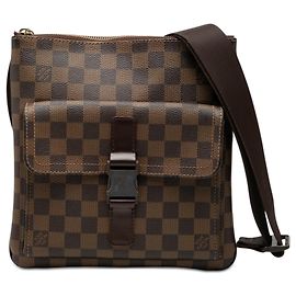 Borsa a tracolla Pochette Melville in Damier Ebene marrone Louis Vuitton