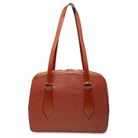 Brown Louis Vuitton Epi Voltaire Shoulder Bag