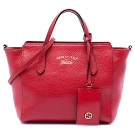 Bolsa Swing em couro de vitelo vermelho Gucci
