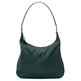 Borsa a tracolla Prada Tessuto verde