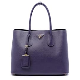 Borsa Double Prada Medium Saffiano Cuir Viola
