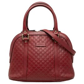 Red Gucci Mini Microguccissima Dome Satchel