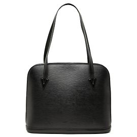 Borsa a tracolla Louis Vuitton Epi Lussac nera