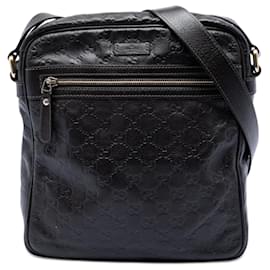 Borsa a tracolla Gucci Guccissima marrone
