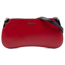 Bolso bandolera Sidonie en piel de becerro City rojo Prada
