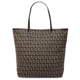 Tote in tela Fendi Zucchino marrone