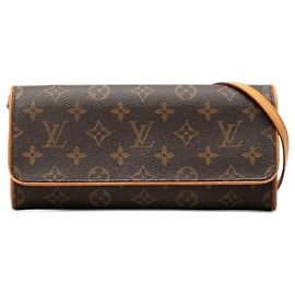 Borsa a tracolla Louis Vuitton Monogram Pochette Twin GM marrone