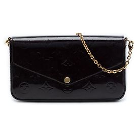 Borsa a tracolla Pochette Felicie Monogram Vernis viola Louis Vuitton