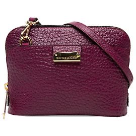 Borsa a tracolla Harrogate in pelle Burberry viola