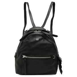 Mini-Rucksack By The Way aus schwarzem Kalbsleder Fendi
