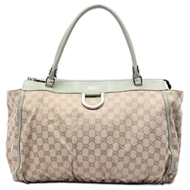 Abbey GG Canvas D-Ring Tote von Gucci beige