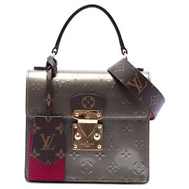 Borsa Louis Vuitton Monogram Vernis Spring Street marrone