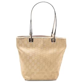 Tote in tela GG Gucci oro