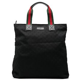 Tote Gucci GG Canvas Web nero