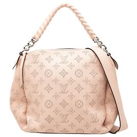Borsa Louis Vuitton Monogram Mahina Babylone Chain BB rosa