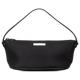 Borsa a tracolla in nylon nero Gucci
