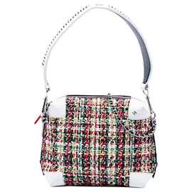 Borsa a tracolla Chanel Tweed Red Street Allure Camera Bag Satchel
