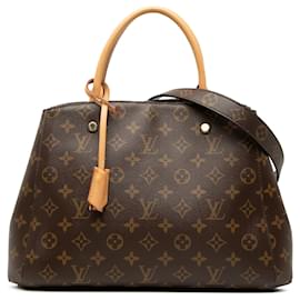 Borsa Louis Vuitton Monogram Montaigne MM marrone