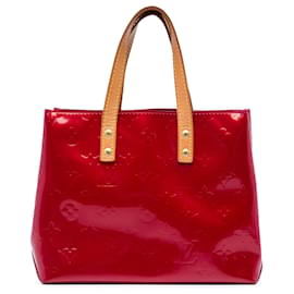 Bolso Louis Vuitton Monogram Vernis Reade PM rojo