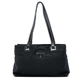 Schwarzer Prada Tessuto Tote