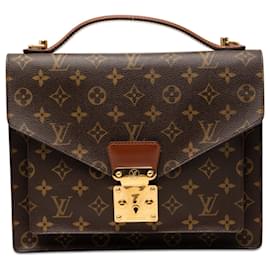 Borsa Louis Vuitton Monogram Monceau 28 marrone