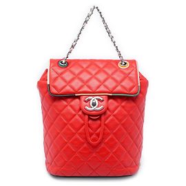 Rucksack Chanel Small Lambskin Cuba Color Urban Spirit rot