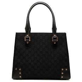 Tote Gucci GG Canvas Nailhead nero
