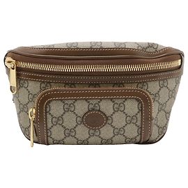 Borsa a tracolla Gucci GG Supreme Interlocking G beige