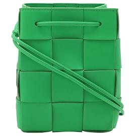 Bolso Bucket Bottega Veneta Small Nappa Maxi Intrecciato Verde