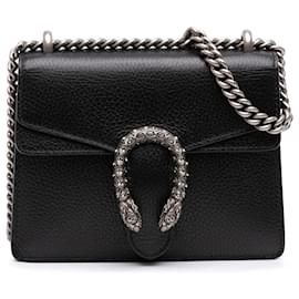 Bolso bandolera Gucci Dionysus pequeño de piel de becerro negro