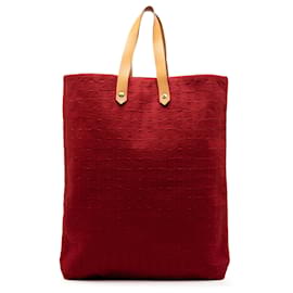 Rote Hermès Canvas Ahmedabad Cabas II GM Tote Bag
