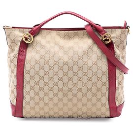 Bolsa Miss GG em lona Gucci GG bege