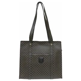 Céline Borsa Tote Celine Old Macadam marrone scuro