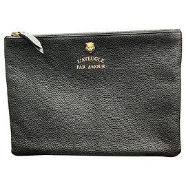 Gucci Animalier Tiger Leather Clutch Bag