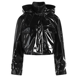 Dondup Glossy Jacket in Black, 42 IT