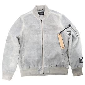 Autre Marque Ksubi Royalty Bomber Overdye Earth Jacke in Grau, M