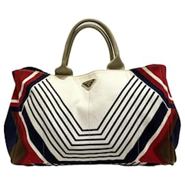 Borsa Tote in Tela Canapa Prada BN1872