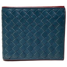 Portafoglio bi-fold in pelle Intrecciato Bottega Veneta