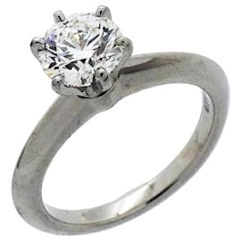 Tiffany & Co. Solitärring aus Platin